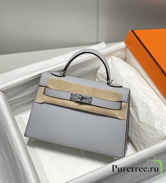 HERMES | Mini Kelly 19 In Blue - 1