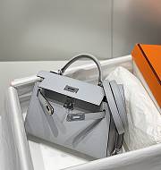 HERMES | Mini Kelly 19 In Blue - 3