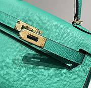HERMES | Mini Kelly 19 In Green  - 3