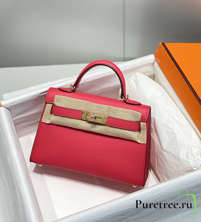 HERMES | Mini Kelly 19 In Red - 1