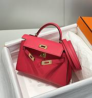 HERMES | Mini Kelly 19 In Red - 5