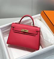 HERMES | Mini Kelly 19 In Red - 2