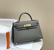 HERMES | Mini Kelly 19 In Dark Gray - 5