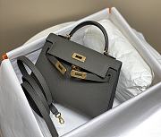 HERMES | Mini Kelly 19 In Dark Gray - 3
