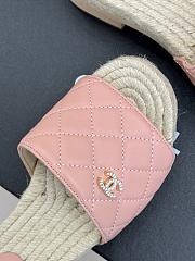 Chanel Thick-soled Slippers In Pink - 6