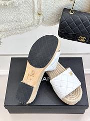 Chanel Thick-soled Slippers In White - 6