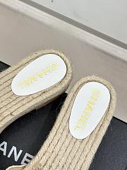 Chanel Thick-soled Slippers In White - 4