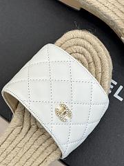 Chanel Thick-soled Slippers In White - 3
