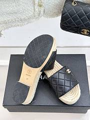 Chanel Thick-soled Slippers In Black - 6