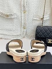 Chanel Thick-soled Slippers In Black - 3