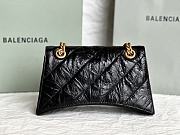 BALENCIAGA | Crush Chain Bag Small crushed calfskin aged-gold hardware in black - 2