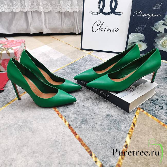 DG Pointed Toe high heels in green - 1