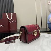 GUCCI | Go small shoulder bag Rosso Ancora red GG canvas - 6
