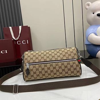 GUCCI | GG canvas small cylinder bag in beige