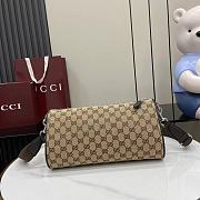 GUCCI | GG canvas small cylinder bag in beige - 6