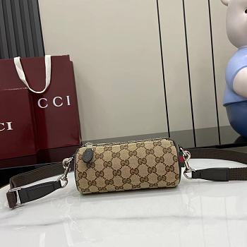GUCCI | GG canvas mini cylinder bag in beige