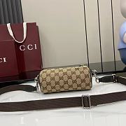 GUCCI | GG canvas mini cylinder bag in beige - 6