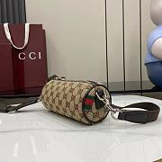 GUCCI | GG canvas mini cylinder bag in beige - 5