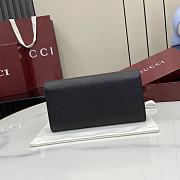 GUCCI | Softbit continental wallet grainy leather in black - 5
