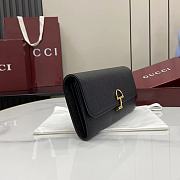 GUCCI | Softbit continental wallet grainy leather in black - 4