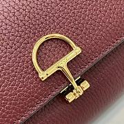 GUCCI | Softbit continental wallet grainy leather in burgundy - 2