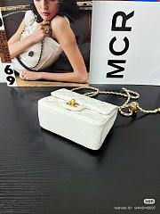 CHANEL | CC Classic Mini Flap Bag In White - 4