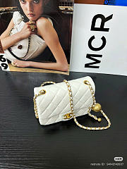 CHANEL | CC Classic Mini Flap Bag In White - 2