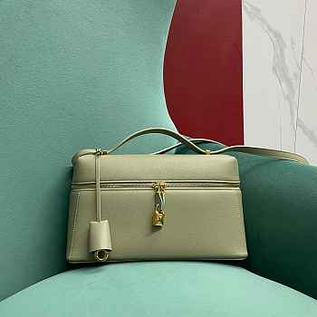 LORO PIANA | Extra Bag L27 Smooth Calfskin Dark Lichen Green