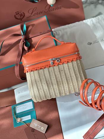 LORO PIANA | Extra Pocket L19 North-South wicker orange