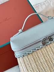 LORO PIANA | Extra Pocket L19 North-South wicker Malt/Eucalyptus/Antique Silver - 5