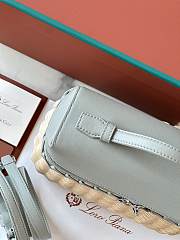 LORO PIANA | Extra Pocket L19 North-South wicker Malt/Eucalyptus/Antique Silver - 3