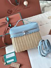 LORO PIANA | Extra Pocket L19 North-South wicker blue - 1