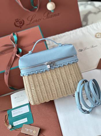LORO PIANA | Extra Pocket L19 North-South wicker blue