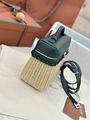 LORO PIANA | Extra Pocket L19 North-South wicker dark green - 3