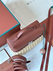 LORO PIANA | Extra Pocket L19 North-South wicker Deep Kummel - 3