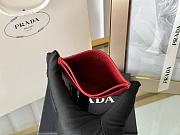 PRADA | Fiery Saffiano Leather Card Holder In Red - 5