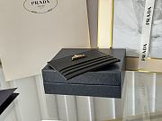 PRADA | Fiery Saffiano Leather Card Holder In Gold-Black - 2