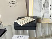 PRADA | Fiery Saffiano Leather Card Holder In White - 6