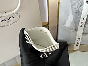 PRADA | Fiery Saffiano Leather Card Holder In White - 4