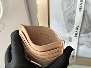 PRADA | Fiery Saffiano Leather Card Holder In Beige - 6