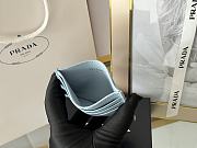 PRADA | Fiery Saffiano Leather Card Holder In Blue - 6