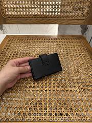 CELINE | Triomphe Accordeon Wallet In Black - 6