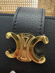 CELINE | Triomphe Accordeon Wallet In Black - 2
