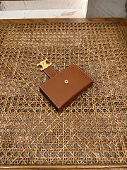 CELINE | Triomphe Accordeon Wallet In Brown  - 5