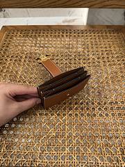 CELINE | Triomphe Accordeon Wallet In Brown  - 3