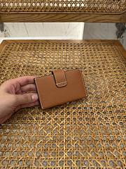 CELINE | Triomphe Accordeon Wallet In Brown  - 2