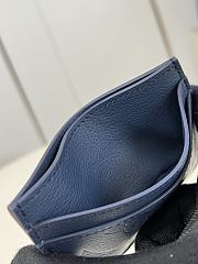 LOUIS VUITTON | Double Card Holder Navy Blue M14789  - 3