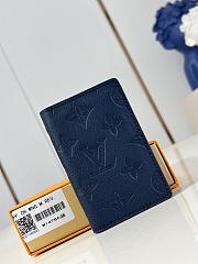 LOUIS VUITTON | Pocket Organizer Wallet Navy Blue M14786 - 1