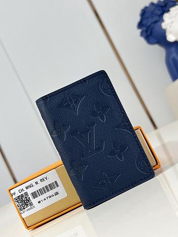 LOUIS VUITTON | Pocket Organizer Wallet Navy Blue M14786