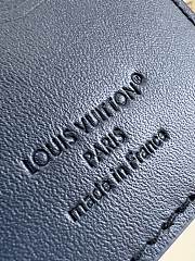LOUIS VUITTON | Pocket Organizer Wallet Navy Blue M14786 - 4